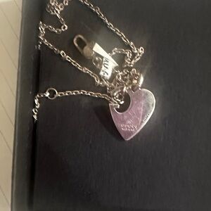 Gucci Silver Heart Necklace